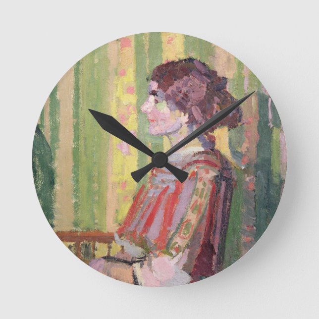 Reloj Redondo Mediano Señora Roberto Bevan, c.1913 (aceite en lona) (Anverso)