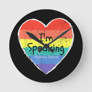 Reloj Redondo Mediano Señora Vicepresidenta Hablo Kamala Harris gi