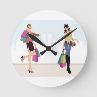 Reloj Redondo Mediano Señoras elegantes de las compras