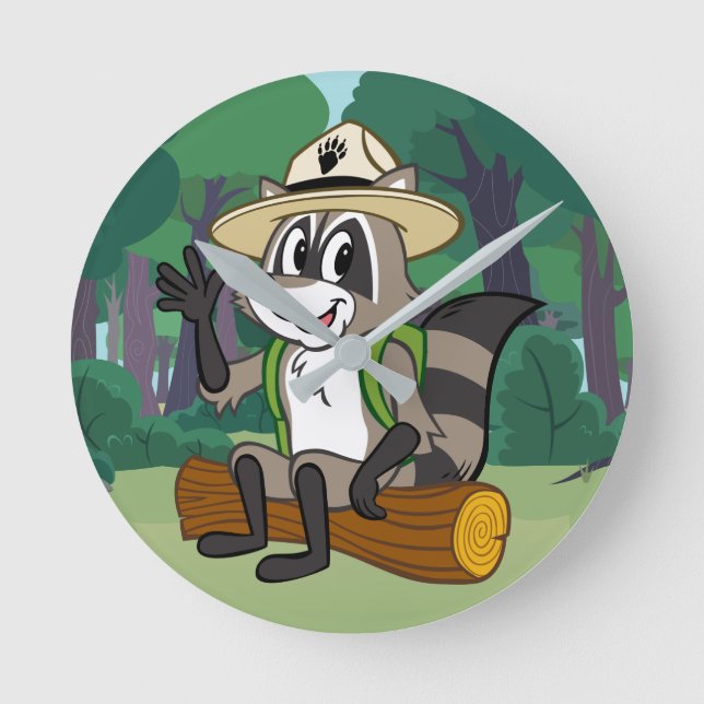 Reloj Redondo Mediano Sentada de Rick del guardabosques de Rick el | del (Anverso)