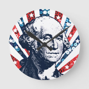 Reloj Redondo Mediano sequin george washington