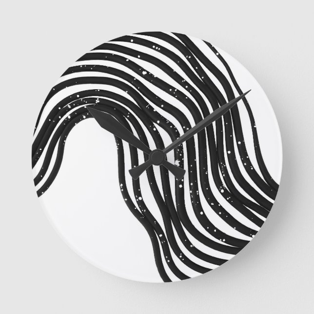 Reloj Redondo Mediano Ser ondulado, nunca recto (Anverso)