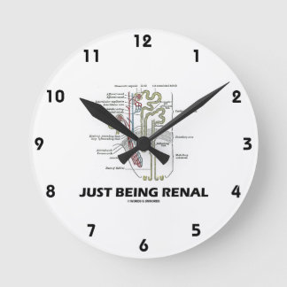 Reloj Redondo Mediano Ser Renal (Humor Renal Nefro Riñón)