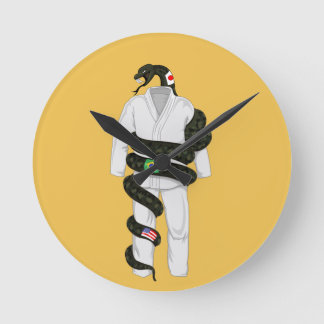 Reloj Redondo Mediano Serpiente brasileña Jiu Jitsu