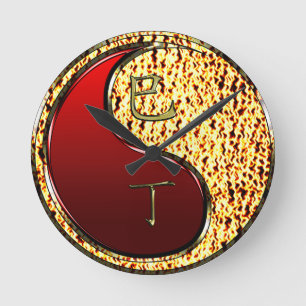 Reloj Redondo Mediano Serpiente de Fuego