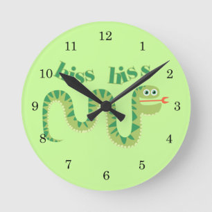 Reloj Redondo Mediano Serpiente del silbido del silbido