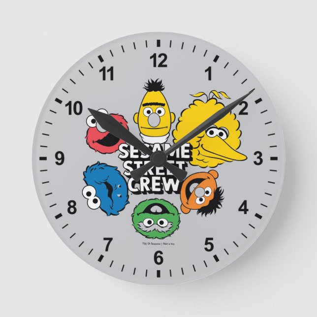Reloj Redondo Mediano Sesame Street Crew (Anverso)