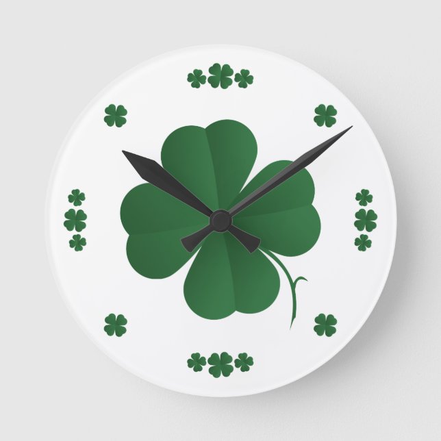 Reloj Redondo Mediano Shamrock (Anverso)