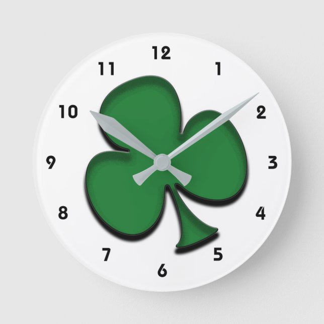 Reloj Redondo Mediano Shamrock (Anverso)