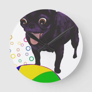 Reloj Redondo Mediano Sheila's Pug - Ball Love