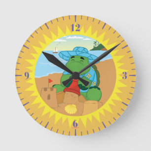 Reloj Redondo Mediano Sheldon on the Beach