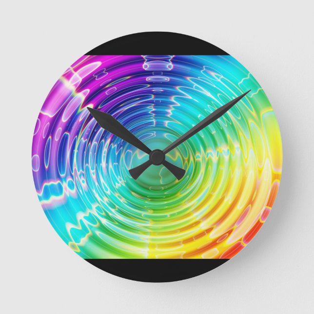 Reloj Redondo Mediano Shocwave arco iris (Anverso)