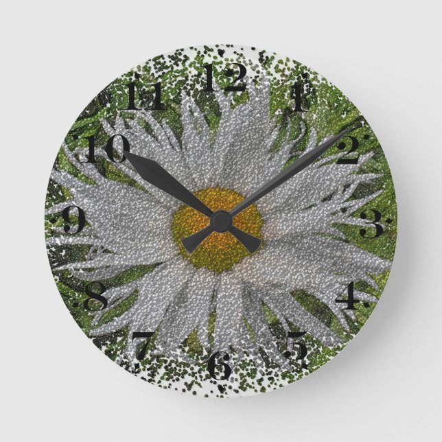 Reloj Redondo Mediano Show Me A Daisy #1 (Anverso)