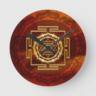 Reloj Redondo Mediano Shri Yantra - Cosmic Conductor of Energy