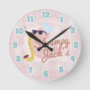 Reloj Redondo Mediano Shrimpy Jacks Fun Shrimp Cartoon Character