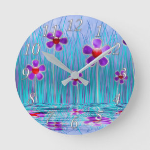 Reloj Redondo Mediano Shy Daisies Clock