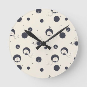 Reloj Redondo Mediano Shy Elephant Pattern