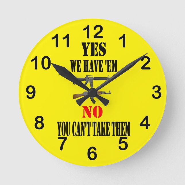 RELOJ REDONDO MEDIANO SÍ, LOS TENEMOS (Anverso)