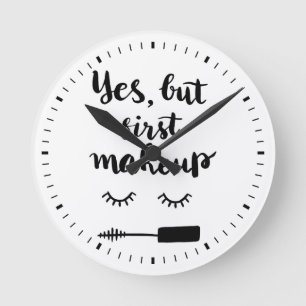 Reloj Redondo Mediano Sí pero primer maquillaje