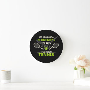 Reloj Redondo Mediano Sí, tengo un plan de jubilación tenis