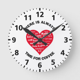 Reloj Redondo Mediano Siempre Es Hora De Café