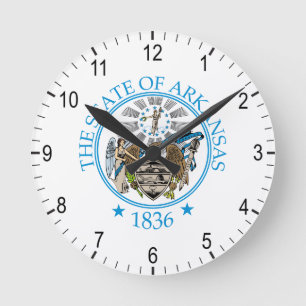 Reloj Redondo Mediano Signo de Arkansas