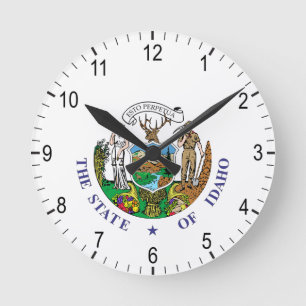 Reloj Redondo Mediano Signo de Idaho
