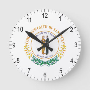 Reloj Redondo Mediano Signo de Kentucky