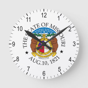 Reloj Redondo Mediano Signo de Missouri