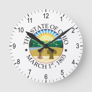 Reloj Redondo Mediano Signo de Ohio
