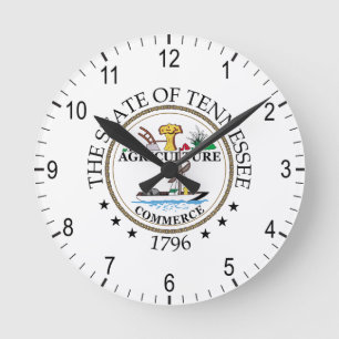 Reloj Redondo Mediano Signo de Tennessee