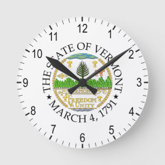 Reloj Redondo Mediano Signo de Vermont