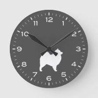 Silueta de la raza de perro de Samoyed