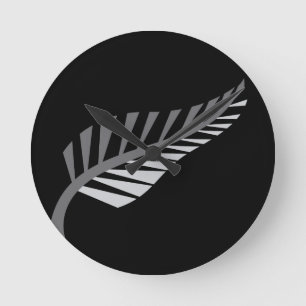 Reloj Redondo Mediano Silver Fern Awesome New Zealand image