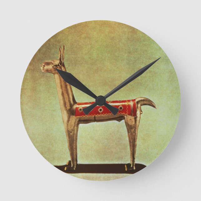 Reloj Redondo Mediano Silver Llama Figurine, from Peru, after 1438 (Anverso)