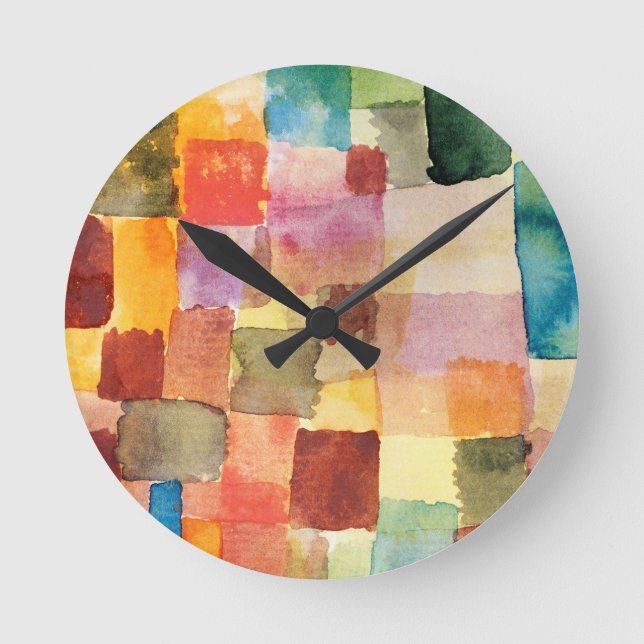 Reloj Redondo Mediano Sin título (1914) de Paul Klee (Anverso)