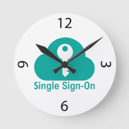 Reloj Redondo Mediano Single Sign-On Cloud Key Security