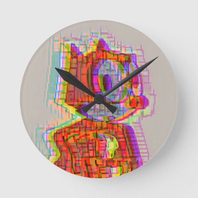 Reloj Redondo Mediano Sintiéndose Phelix (Anverso)