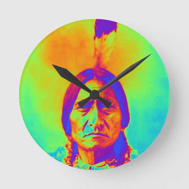 Reloj Redondo Mediano Sitting Bull (Anverso)