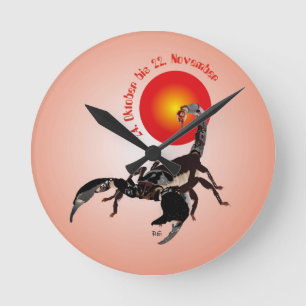 Reloj Redondo Mediano Skorpion - Sternzeichen Uhr