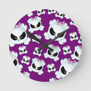 Reloj Redondo Mediano Skullz femenino