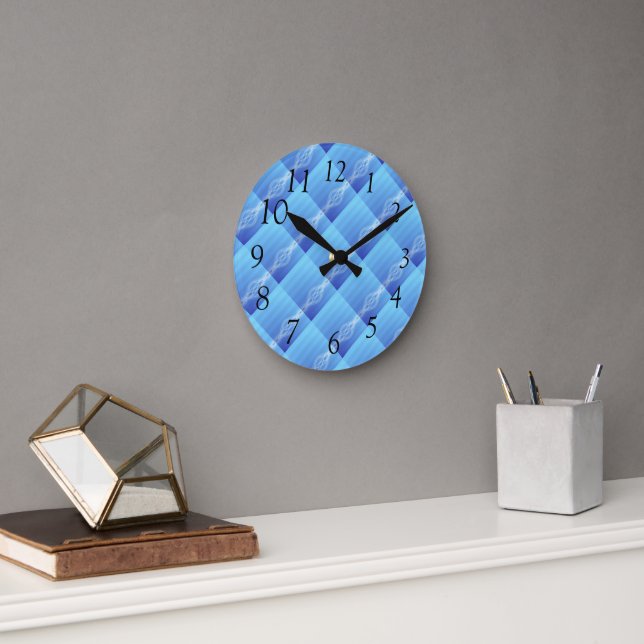 Reloj Redondo Mediano Sky Blue (Oficina)