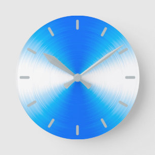 Reloj Redondo Mediano Sky Blue Radiant Contemporary