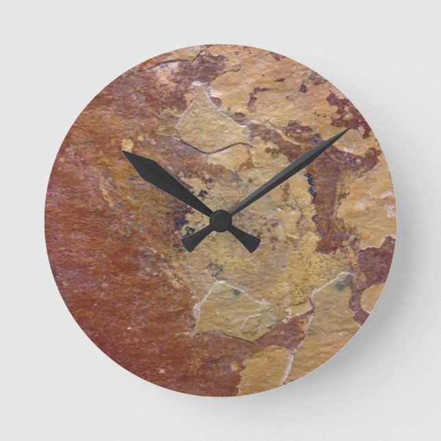 Reloj Redondo Mediano Slate Look (Anverso)