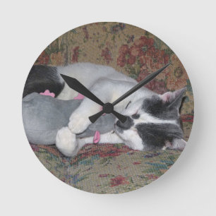 Reloj Redondo Mediano Sleeping Kitten
