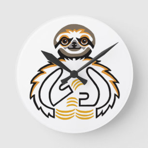 Reloj Redondo Mediano Sloth - round clock