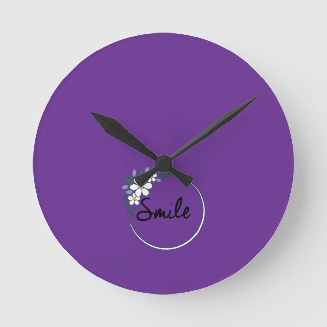 Reloj Redondo Mediano Smile Cara (Anverso)