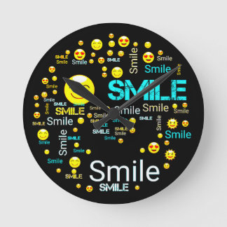 Reloj Redondo Mediano Smile Clock Fanart Walls of Fame Home o Office