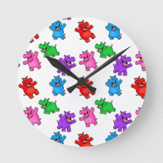 Reloj Redondo Mediano Smiling Hippo Collection
