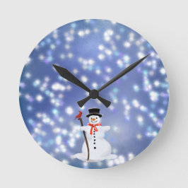 Reloj Redondo Mediano Snowman